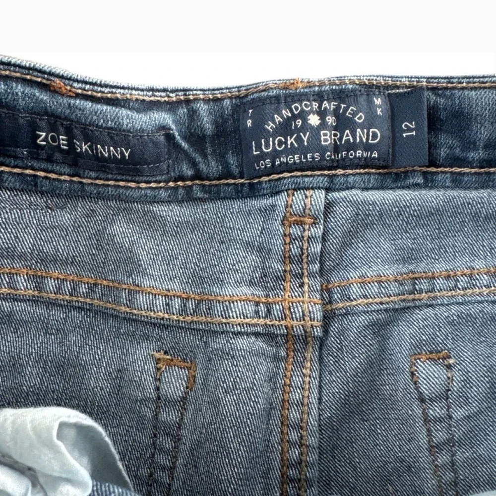 Lucky‎ Brand Zoe Skinny Jeans Girls Size 12 Blue Denim